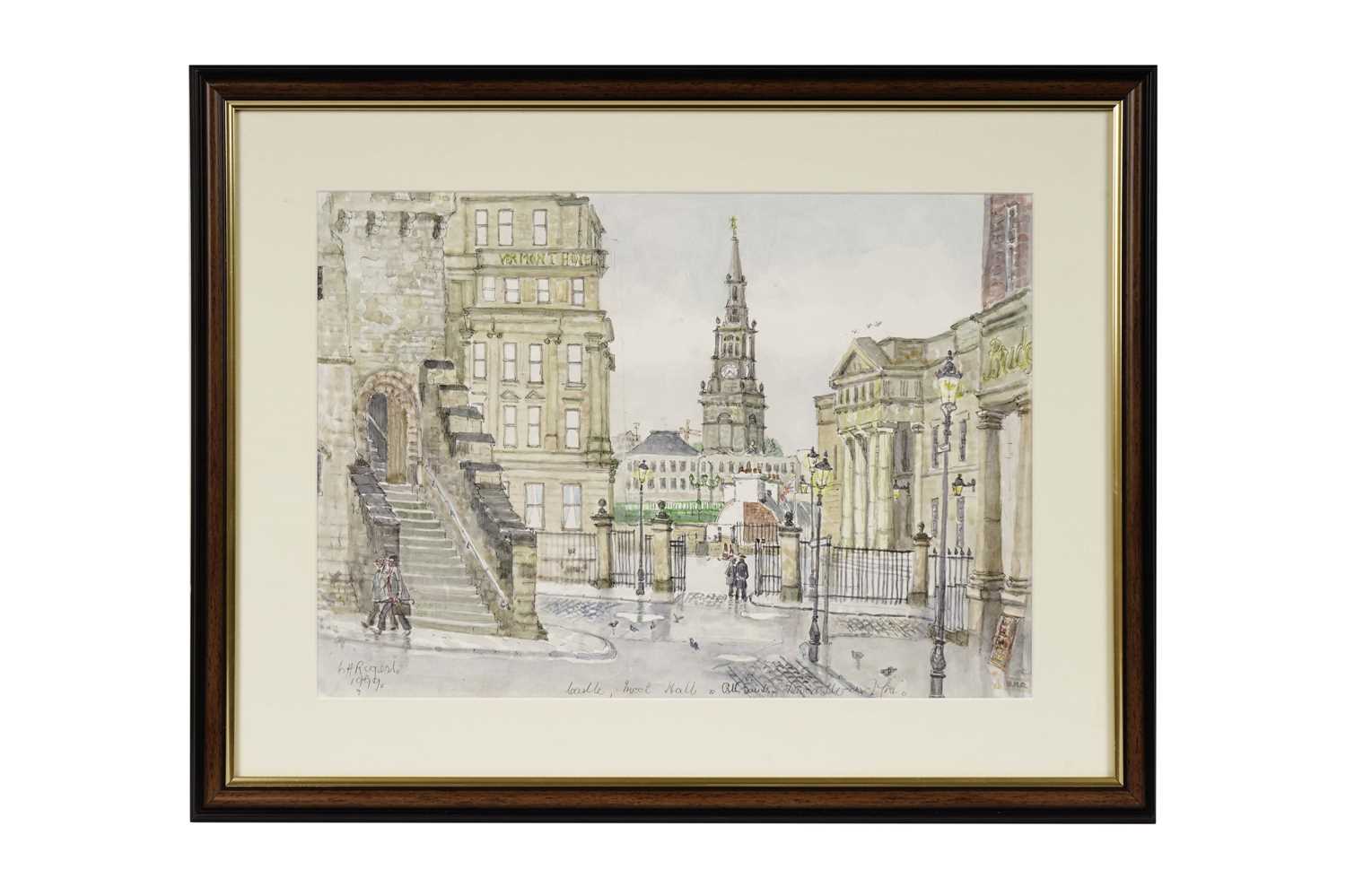 Charles Herbert "Charlie" Rogers - Castle, Moot Hall & All Saints, Newcastle | watercolour