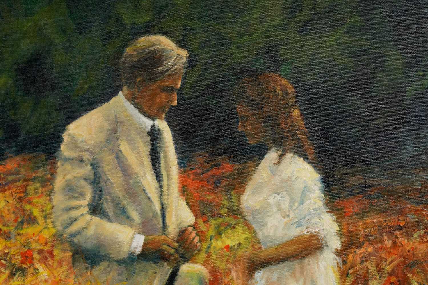 Alexander Millar - Poppy field kiss scene from the film "A Room with a View" | acrylic on canvas - Image 3 of 4