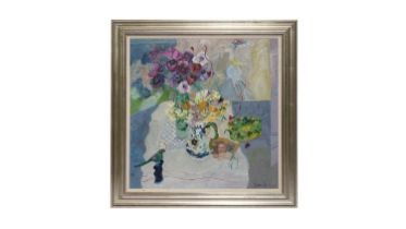 Brenda Lenaghan - Still Life with Spring Flowers | oil