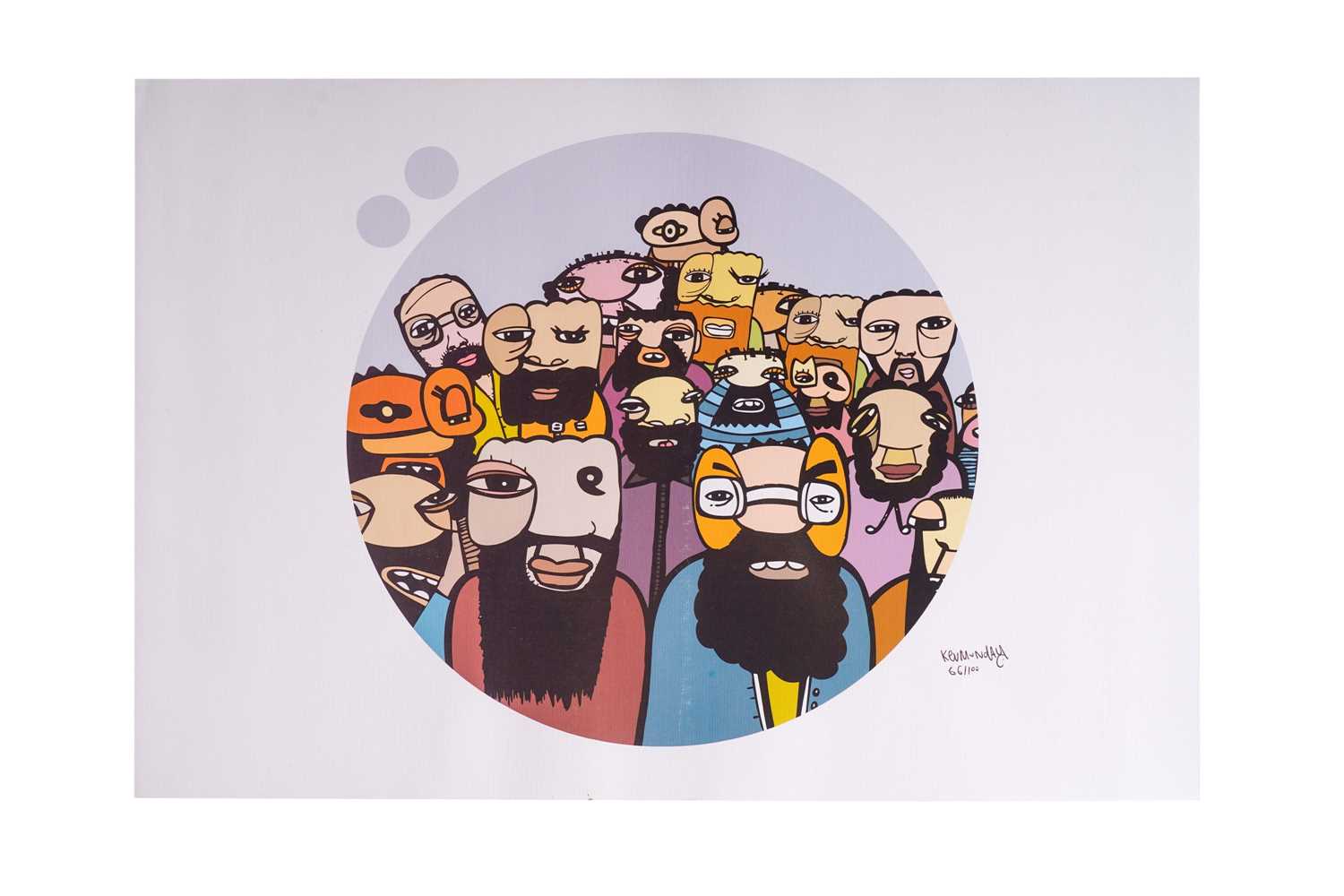 Kev Munday - Beard I, The Paddy's Cafe, and Strokes 3 | limited edition colour giclee prints - Bild 3 aus 3