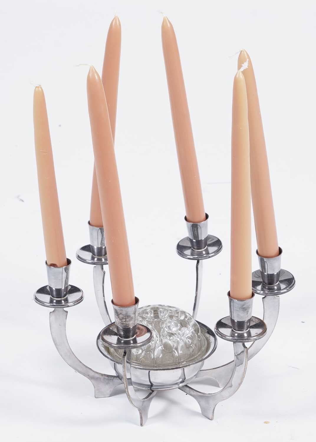 A Danish design chromed metal candelabrum - Image 2 of 3