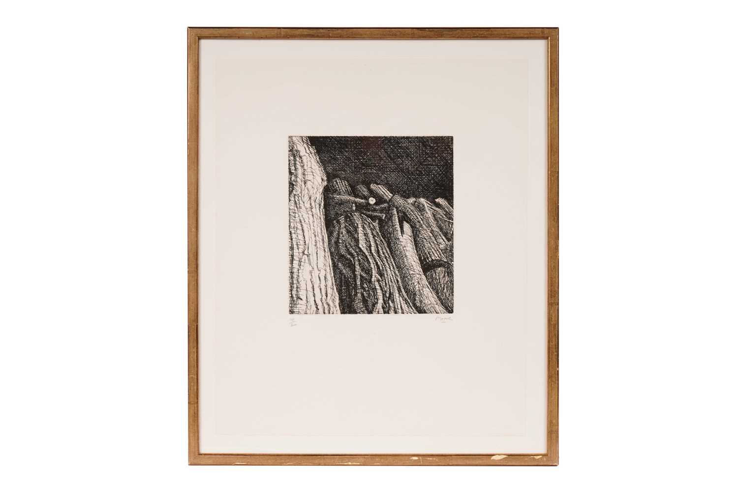 Henry Moore - Log Pile II | signed limited edition etching