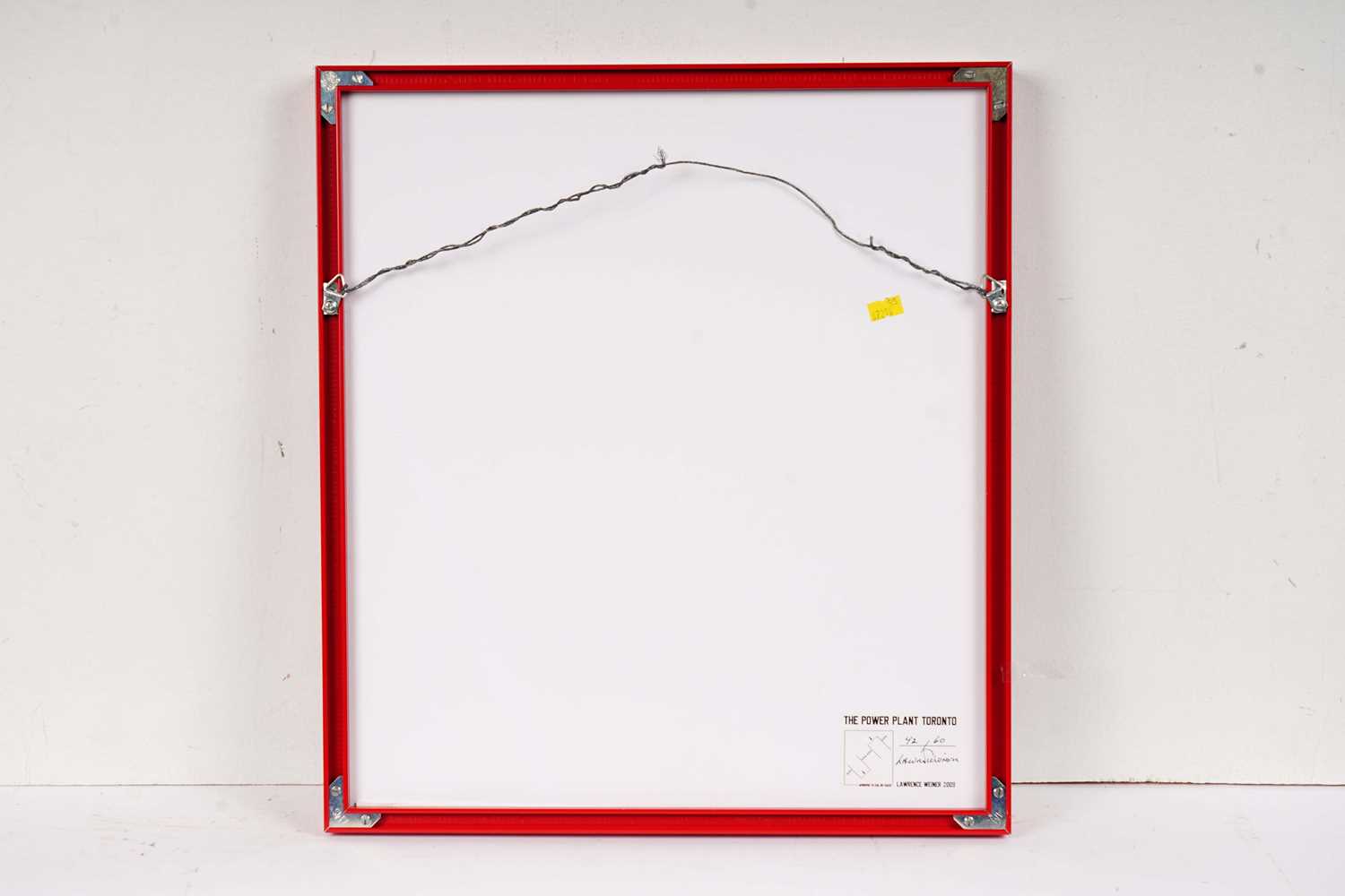 Lawrence Weiner - Apropos to Cul-de Sacs | limited edition offset lithograph - Image 2 of 6