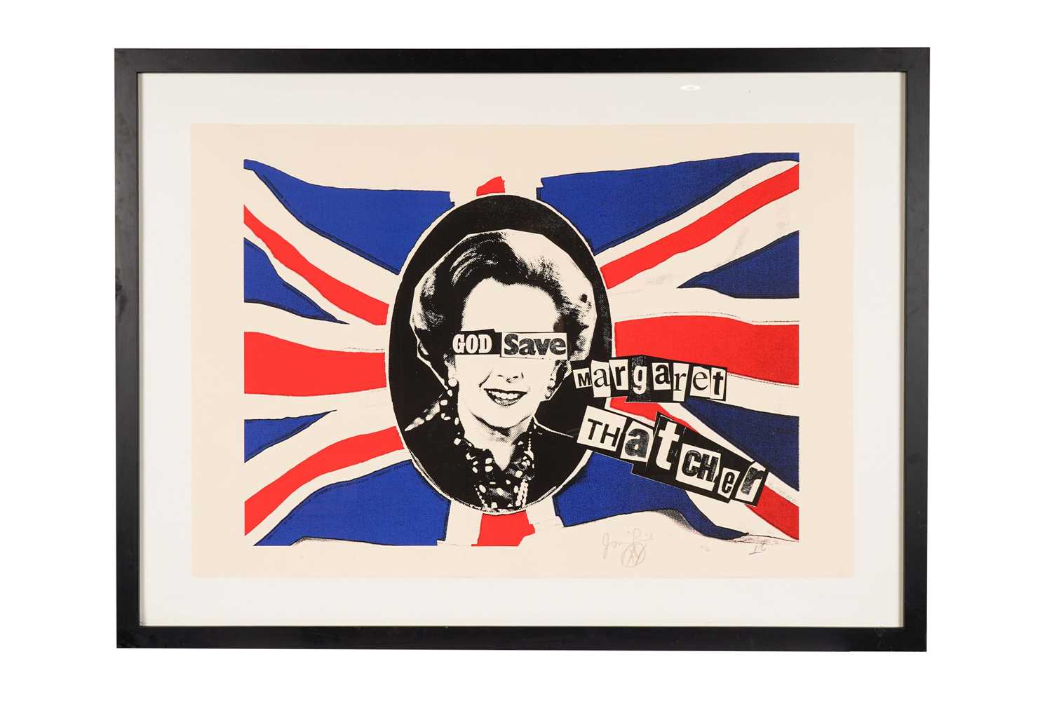 Billy Childish and Jamie Reid - God Save Margaret Thatcher | limited edition screenprint