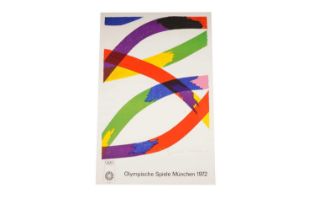 Piero Dorazio - Olympic Games Munich 1972 poster | artist's proof signed lithograph