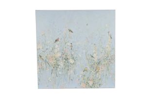 Fletcher Prentice - Spring Birds and White Flowers | acrylic on canvas