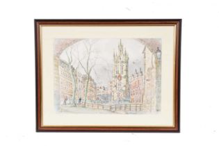 Charles Herbert "Charlie" Rogers - St, Nicholas' Cathedral, Newcastle-Upon-Tyne | watercolour