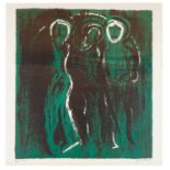 John Egerton Christmas Piper CH - The Visitation/Saints | signed limited edition colour lithograph