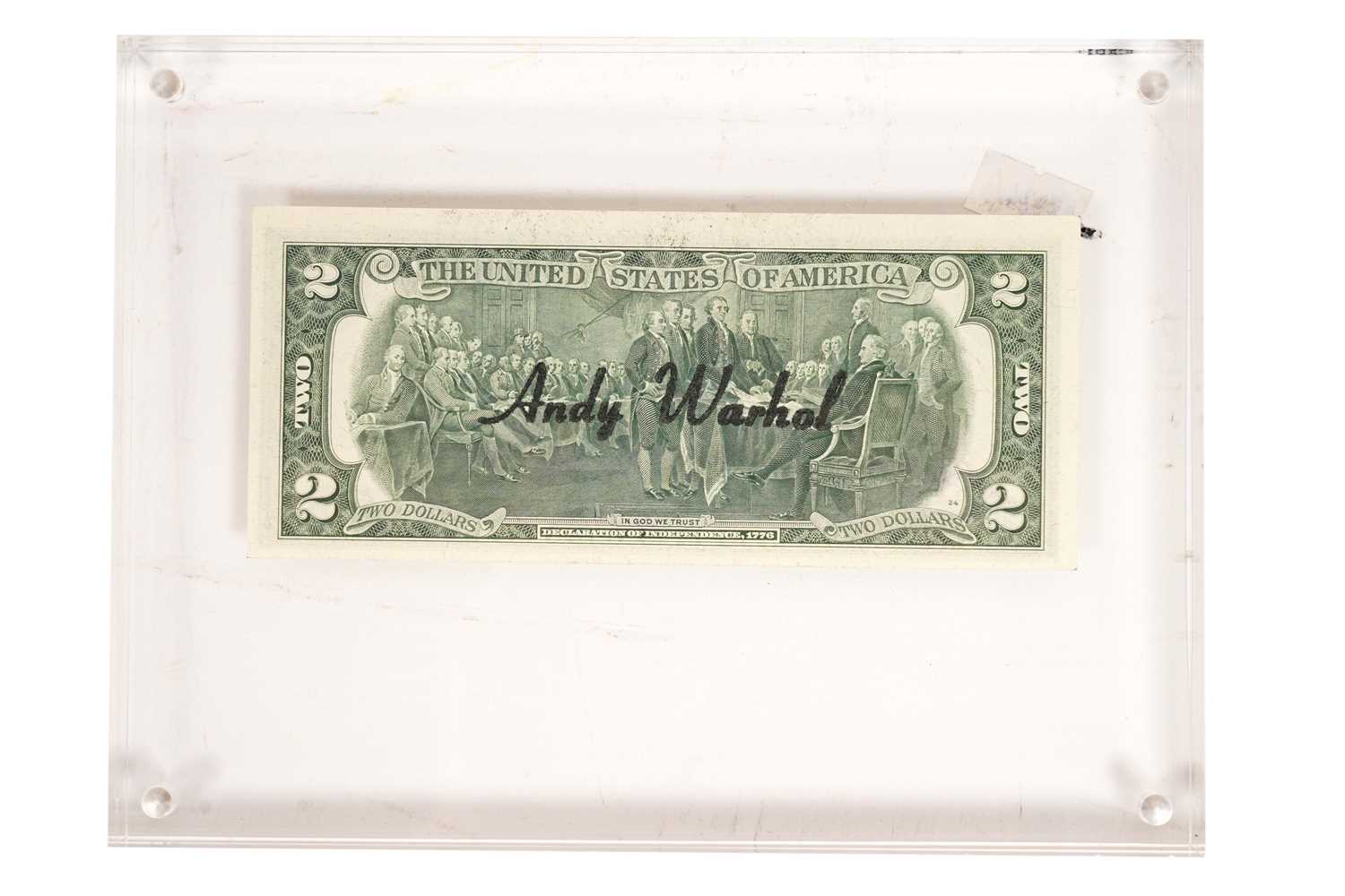 Andy Warhol - Signed Two Dollar Bill - Image 2 of 3