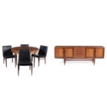 Victor B. Wilkins for G-Plan: six-piece dining suite