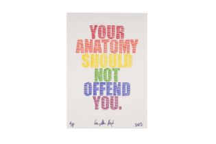 Hayden Kays - Your Anatomy Should Not Offend You | lithograph