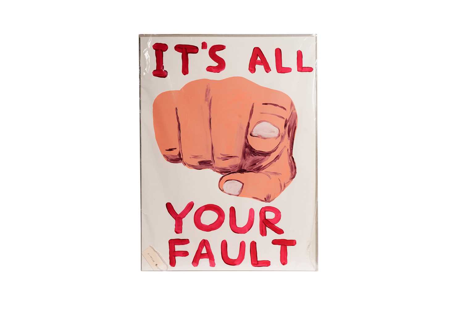 David Shrigley OBE - It’s all your Fault | colour lithograph