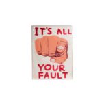 David Shrigley OBE - It’s all your Fault | colour lithograph