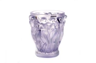 A Lalique 'Bacchantes' vase boxed