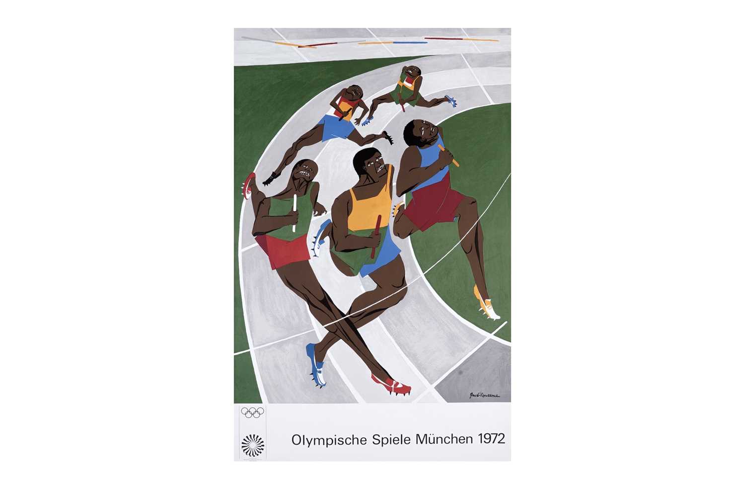 After Jacob Armstead Lawrence - Olympic Games Munich 1972 poster | serigraph