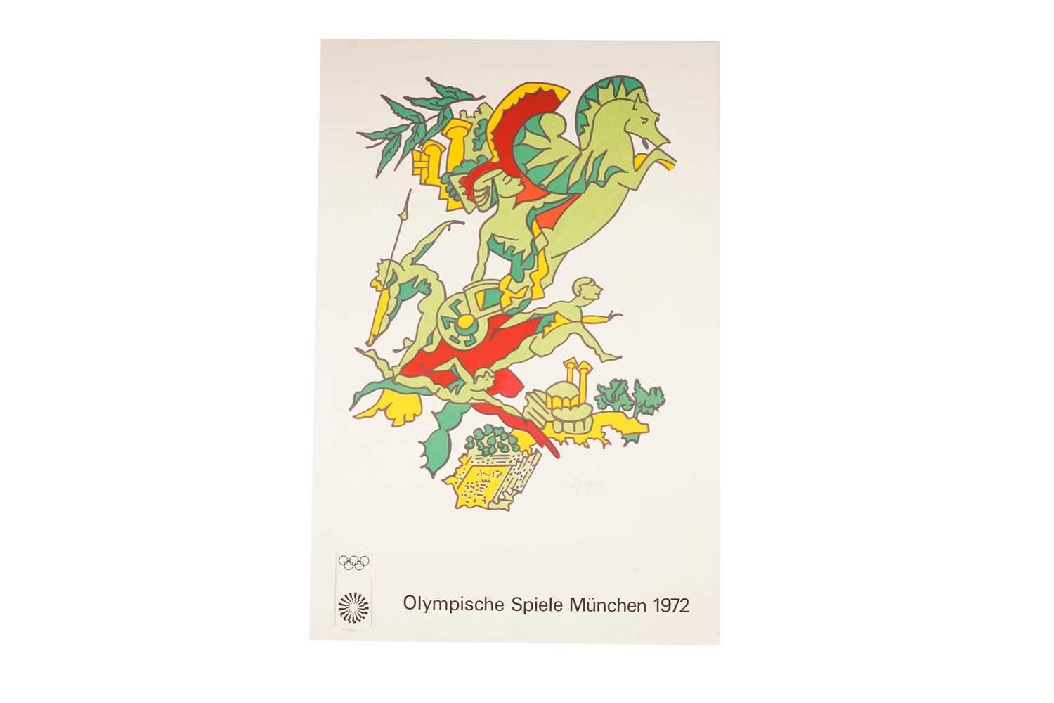 Charles Lapicque - Olympic Games Munich 1972 poster | signed lithograph