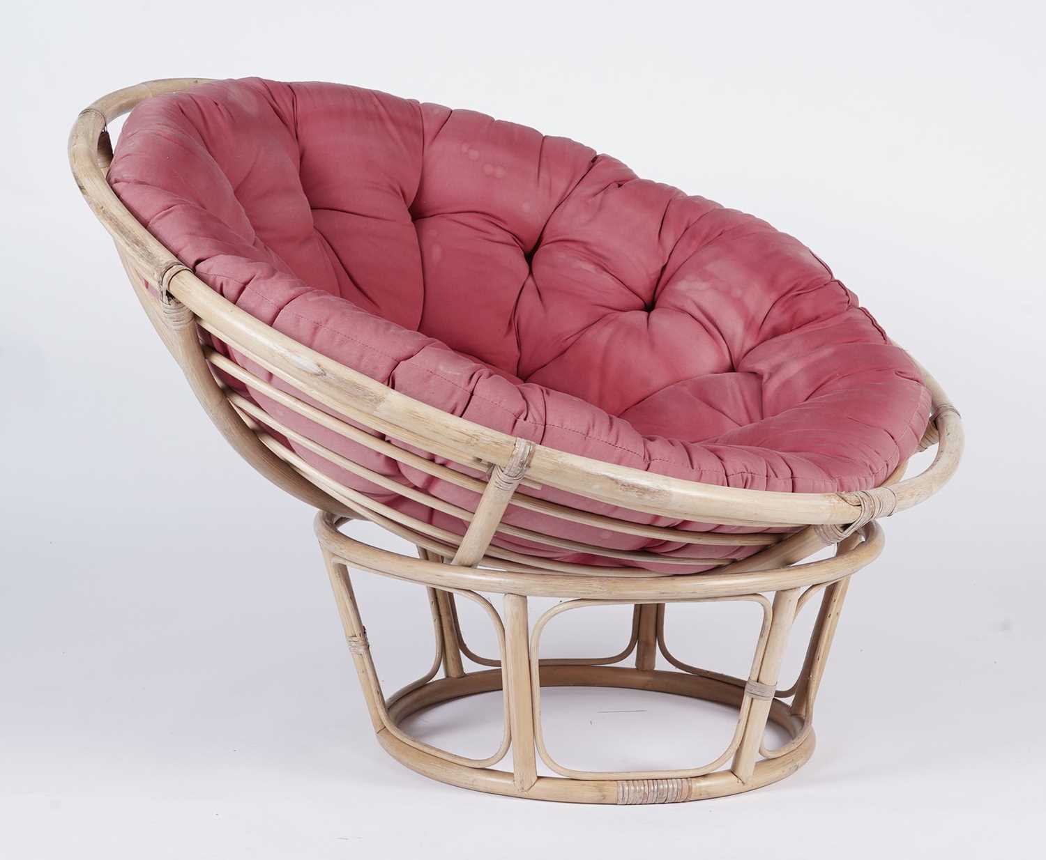 A vintage papasan bamboo 'globe' chair - Bild 3 aus 6