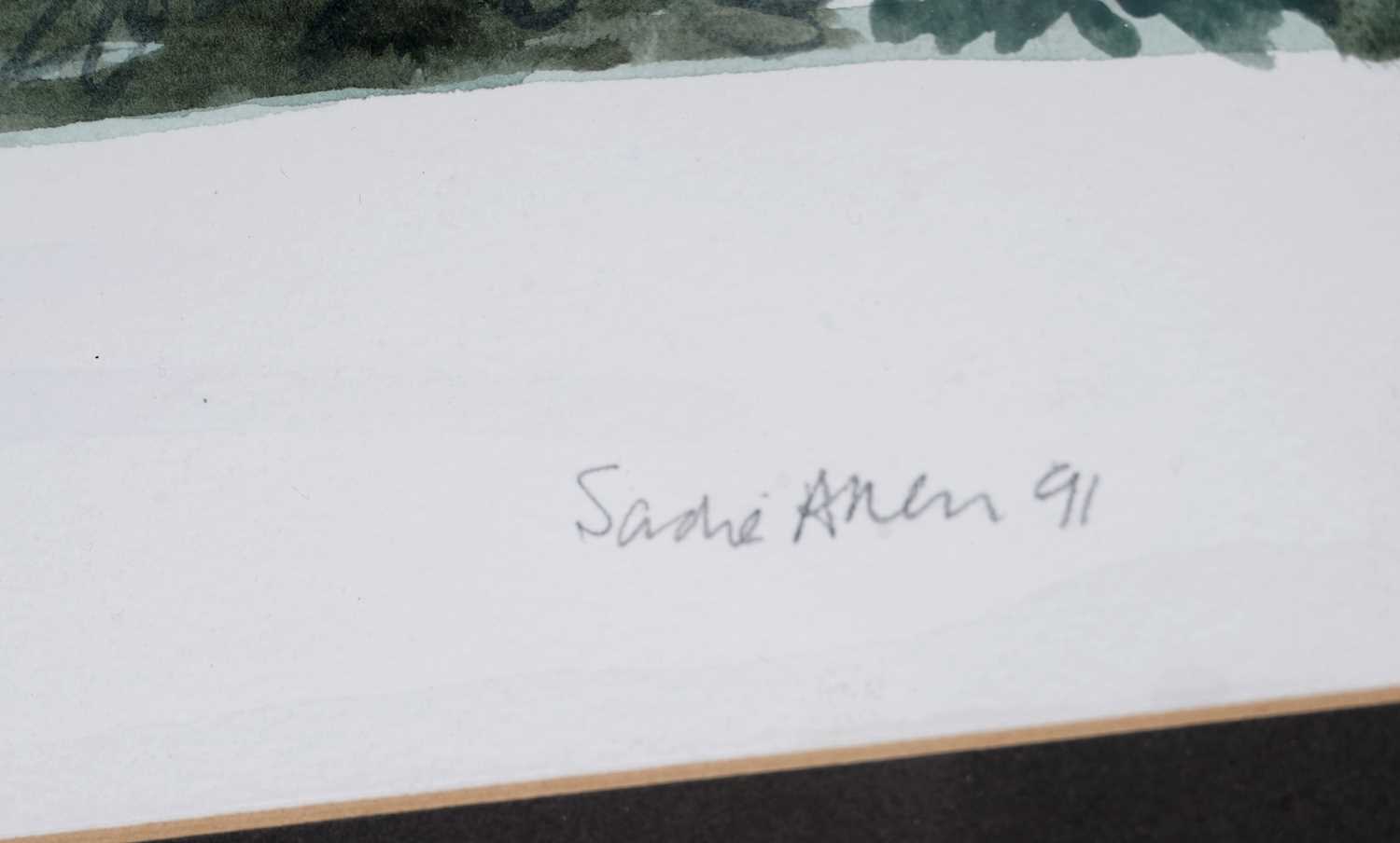 Sadie Allen - Sun Dial in the Snow | watercolour - Image 3 of 5