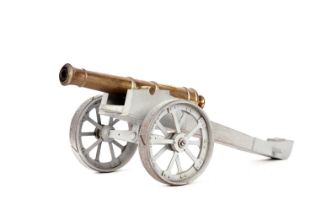 A brass model canon