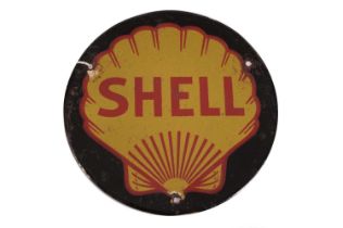 A Shell enamel advertising sign
