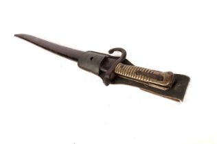 A 19th Century French Chassepot rifle bayonet
