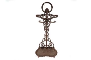 A Victorian style cast metal umbrella or stick stand