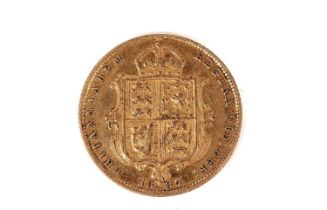 A Queen Victoria gold half sovereign