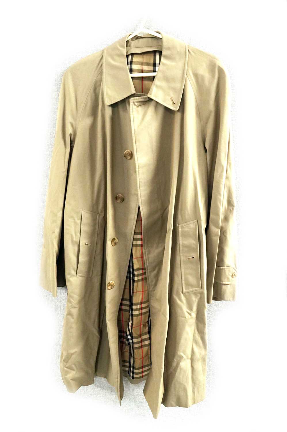 A Burberry trench coat