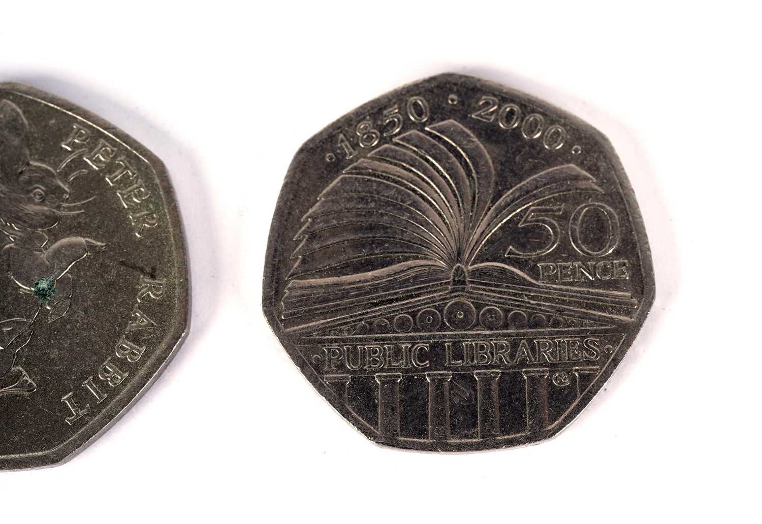 Seventeen GB QEII 50p coins - Image 2 of 5