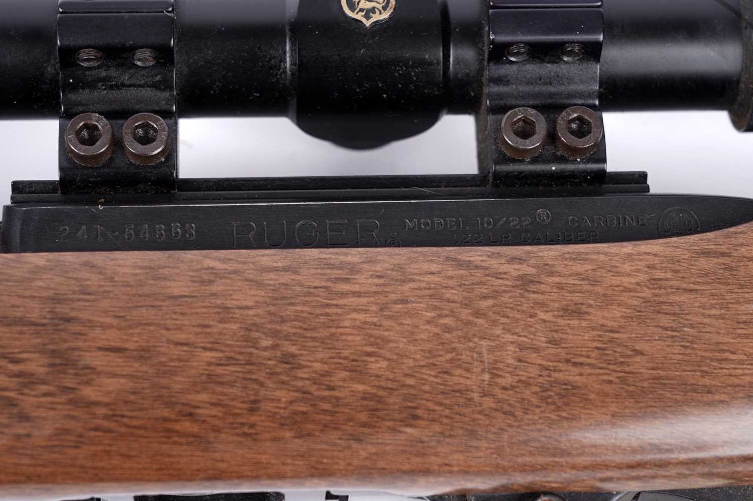 Ruger .22 rifle model 10/22 carbine - Image 3 of 7