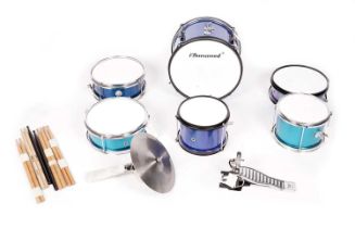 A child's drumkit