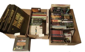 Military interest and other collectible DVDs, books and ephemera