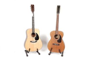 Two acoustic guitars