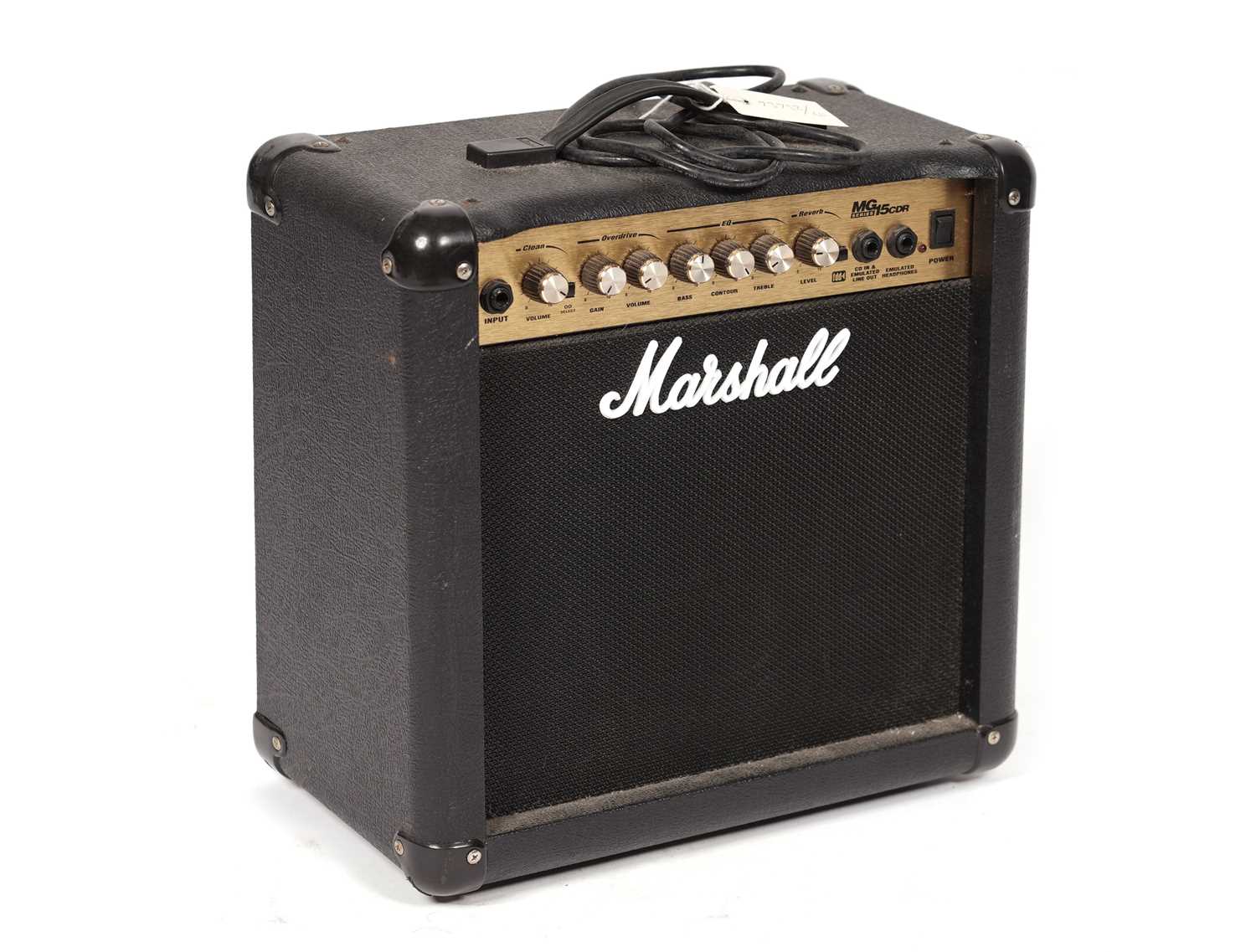 A Marshall MG15CDR guitar amp