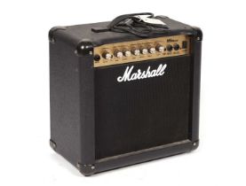 A Marshall MG15CDR guitar amp