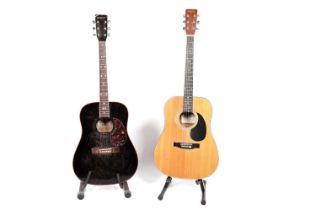 Two acoustic guitars