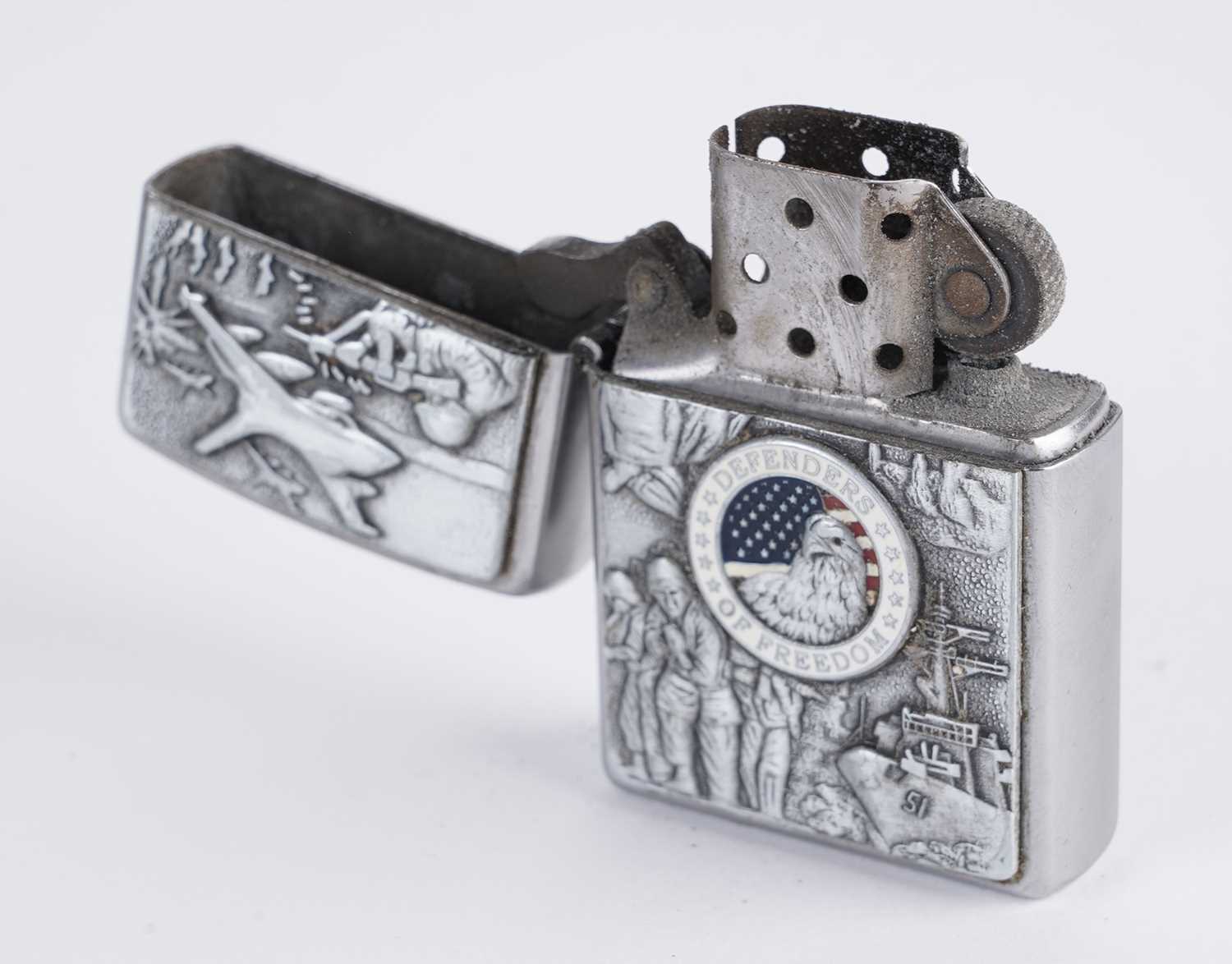 A collection of U.S. Military interest Zippo lighters - Image 2 of 2