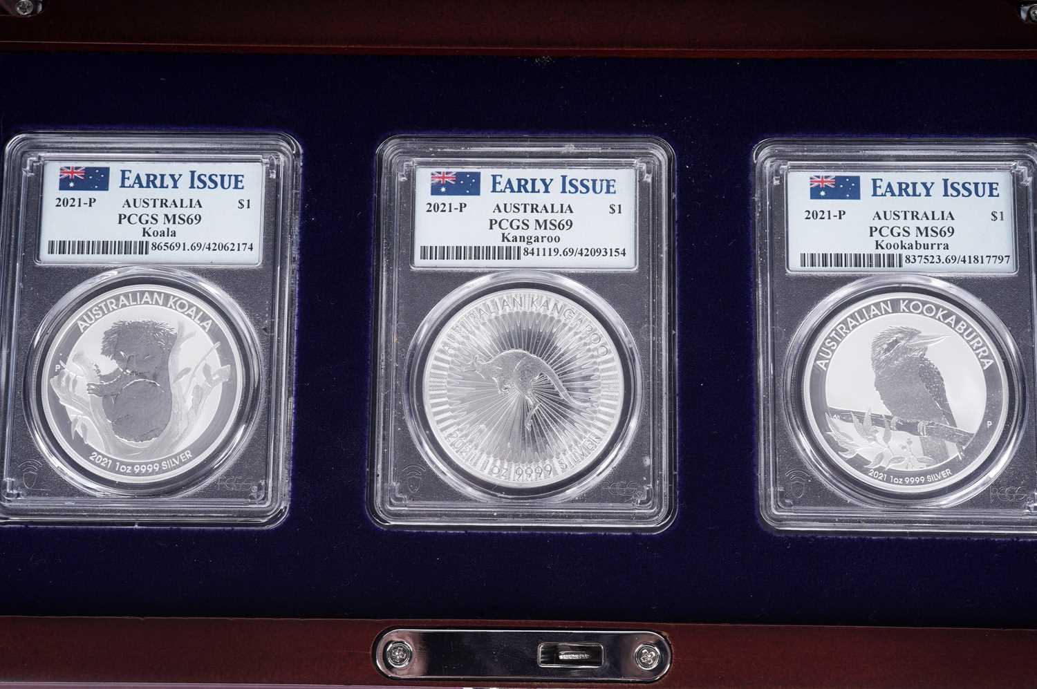 The 2021 Early Issue Australian silver dollar set - Image 2 of 3