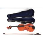 A children's violin and bow