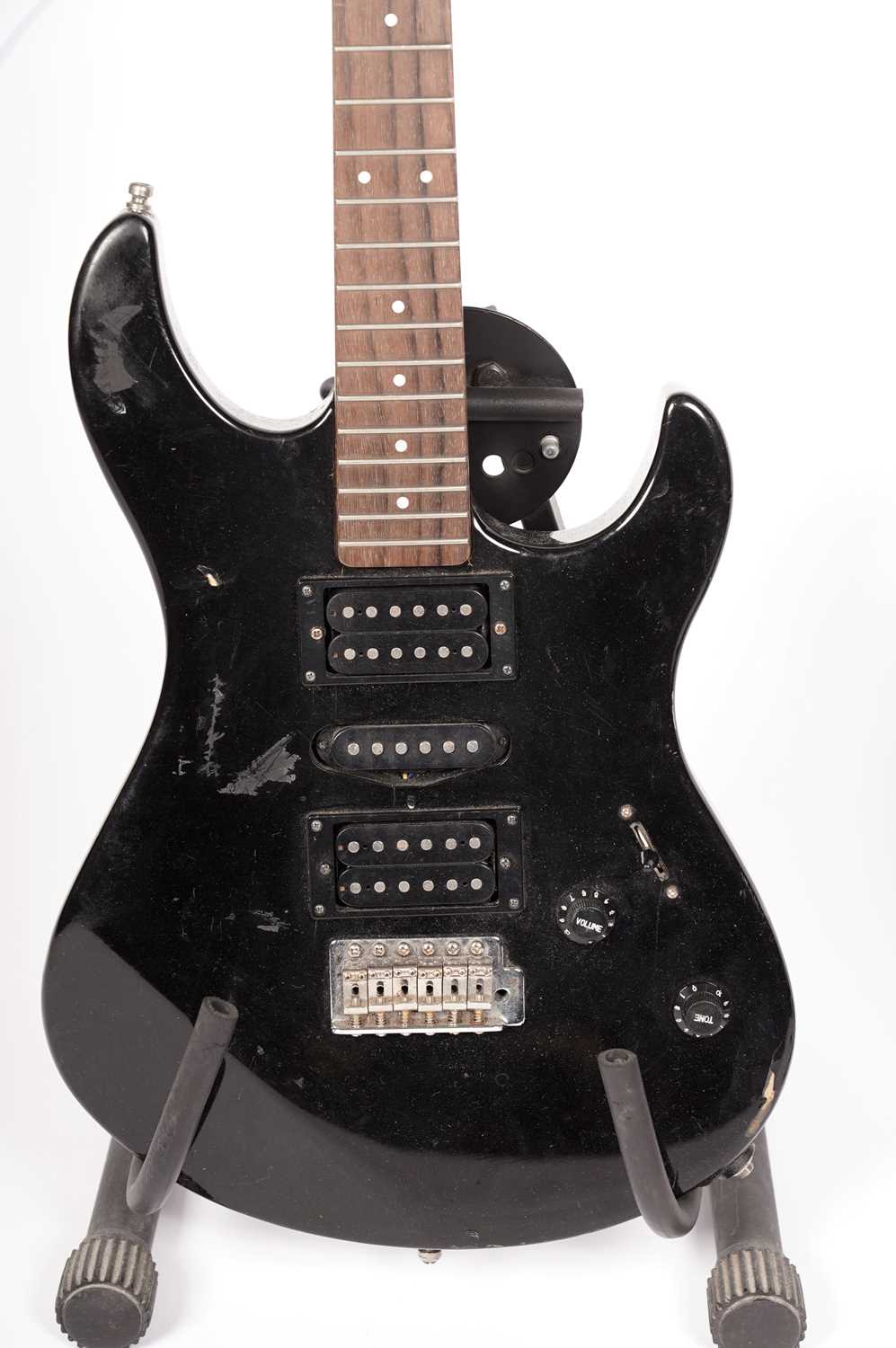 Two black electric guitars - Image 5 of 7