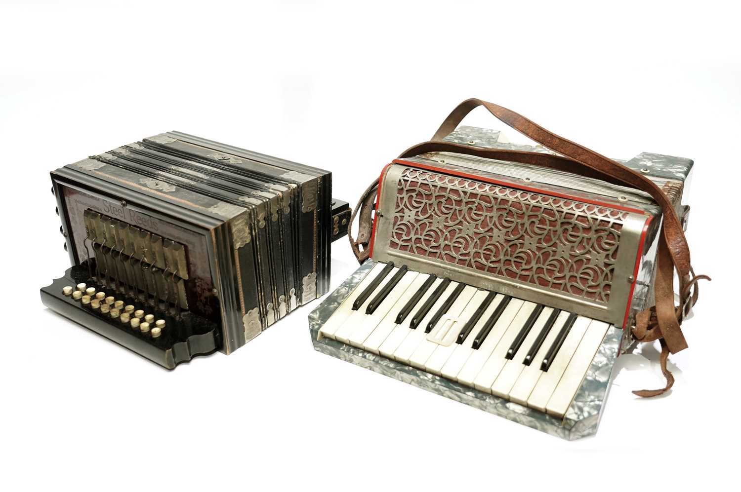 Empress 19-button Melodeon, and an Accordion