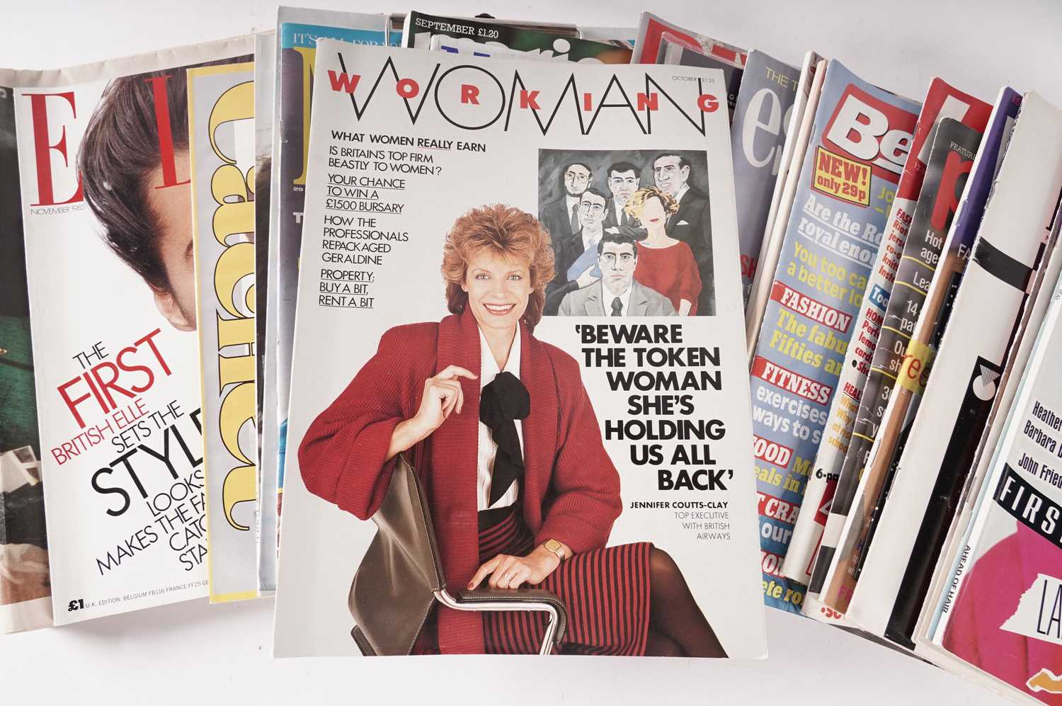 A collection of 1980s first-issue women's fashion magazines, some with original free gifts - Image 3 of 8