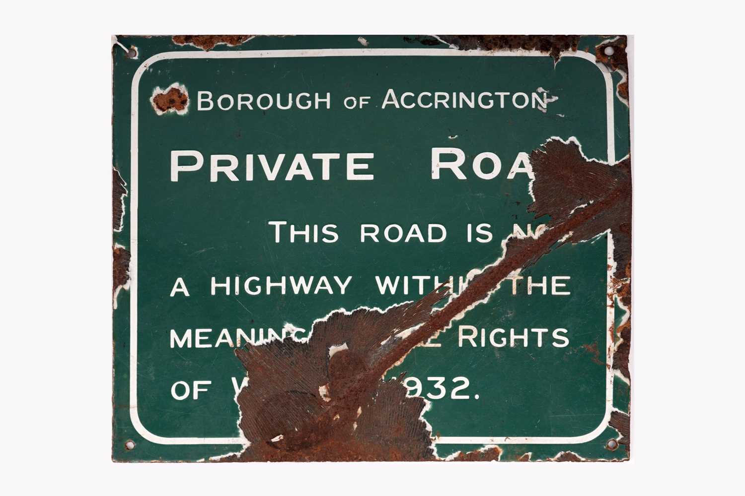A street name enamel road sign and a Daily Mail advertising sign - Image 4 of 6