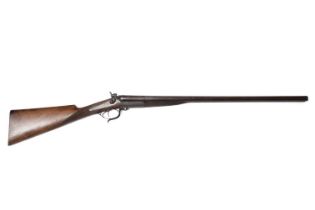 A 19th Century double barrel breech loading pin-fire shotgun by Trulock & Harriss
