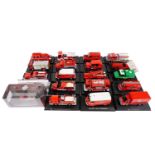 A collection of diecast models of emergency vehicles