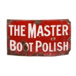 An enamel boot polish advertising sign