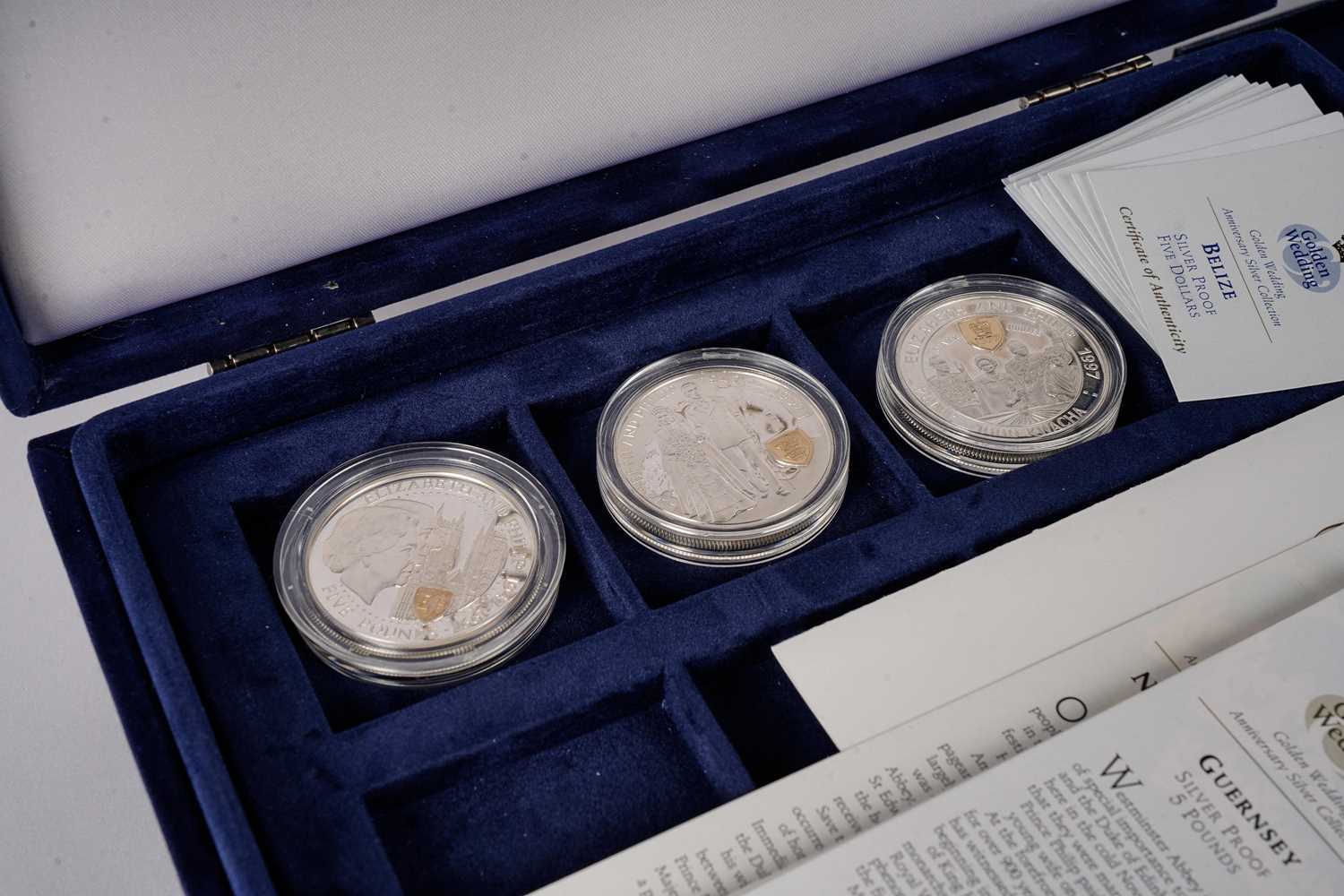The Royal Mint Westminster Queen Elizabeth II The Golden Wedding Anniversary coin collection - Image 5 of 8