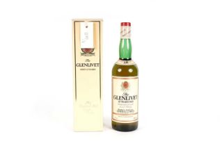 A bottle of The Glenlivet Highland Malt Scotch Whisky