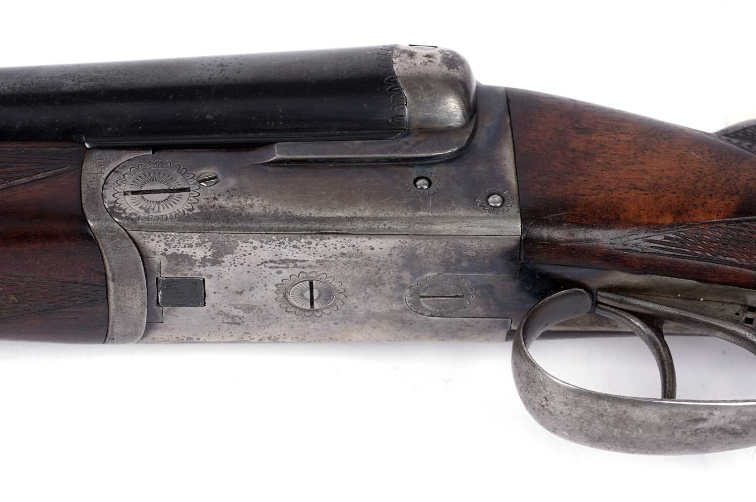 Belgian 12-bore double barrel shotgun - Image 3 of 12