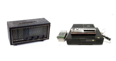 A Pye radio, Grundig tape deck and Marantz cd player